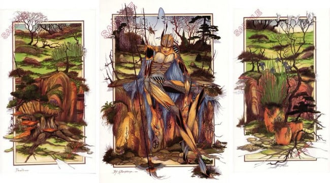 Act Of Benevolence (Triptych) - Mounted Act Of Benevolence (Triptych) - Mounted