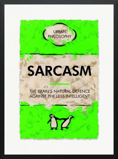 Against The Less Intelligent - Limited Edition - Black Framed