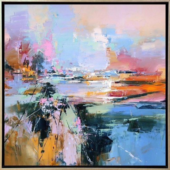 Au Fil Des Rive - Original - Framed Au Fil Des Rive - Original - Framed
