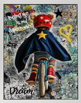 Being Me Is My Superpower - Original - White Framed