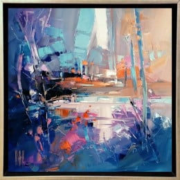 Blue Mornings - Original - Framed Blue Mornings - Original - Framed