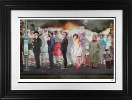 Britannia Row II - Artist Proof Black Framed Britannia Row II - Artist Proof Black Framed