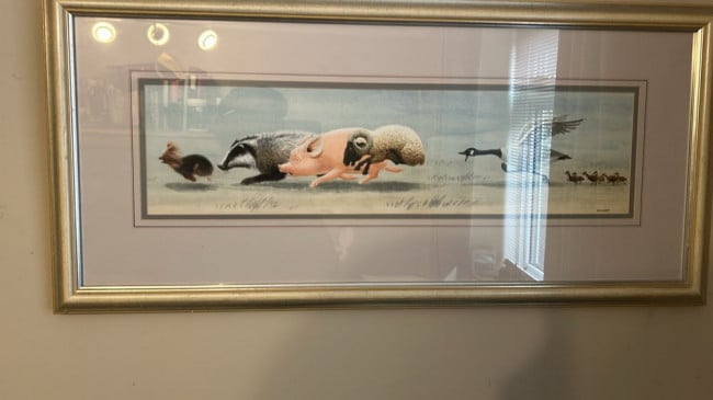 Chase 4 - Original Painting - Framed Chase 4 - Original Painting - Framed