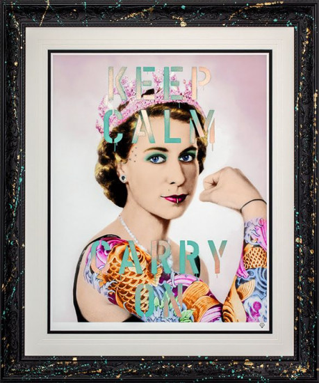 Colour Queen Tattoo - Studio Stencil Collection - Framed Colour Queen Tattoo - Studio Stencil Collection - Framed