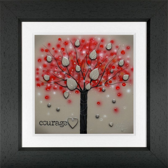 Courage - (Trees Of Life Series) - Original - Framed Courage - (Trees Of Life Series) - Original - Framed
