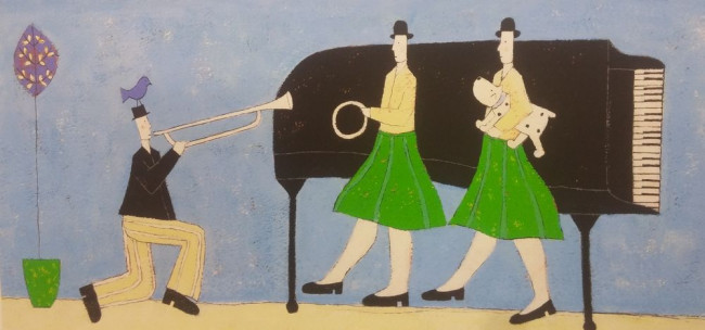 Dancing With Piano - Print only Dancing With Piano - Print only
