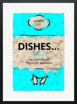 Dishes... - Limited Edition - Black Framed Dishes... - Limited Edition - Black Framed