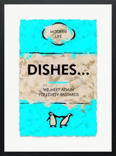Dishes... - Limited Edition - Black Framed Dishes... - Limited Edition - Black Framed