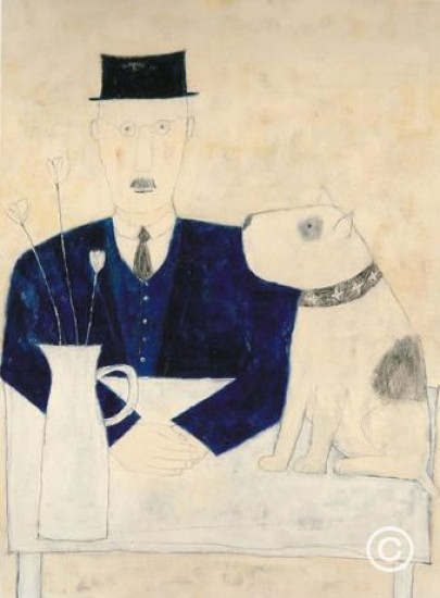 Dog On A Table - Print only Dog On A Table - Print only
