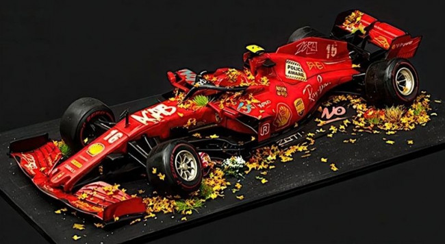 F1 Ferrari Scuderia No. 16 2023 Leclerc - Stolen Recovered - Original Model Car - Sculpture F1 Ferrari Scuderia No. 16 2023 Leclerc - Stolen Recovered - Original Model Car - Sculpture