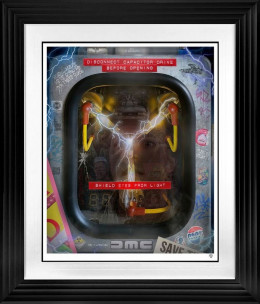 Flux Capacitor - 1.21 Gigawatts - Black Framed