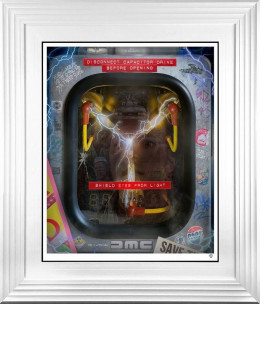 Flux Capacitor - 1.21 Gigawatts - White Framed