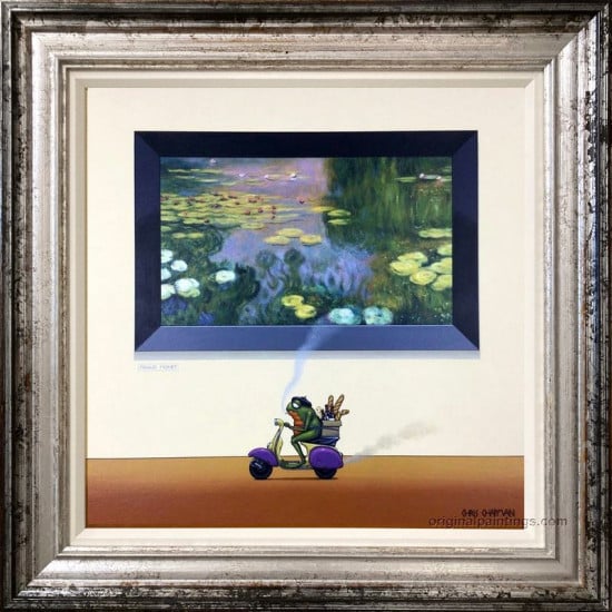 Fraud Monet - Monet and Merlot - Limited Edition - Framed Fraud Monet - Monet and Merlot - Limited Edition - Framed