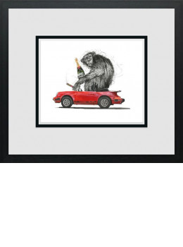 Just Rock And Roll - Miniature - Black Framed