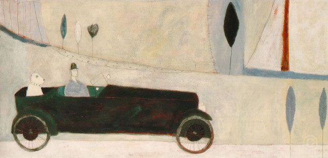 Green Car - Print only Green Car - Print only