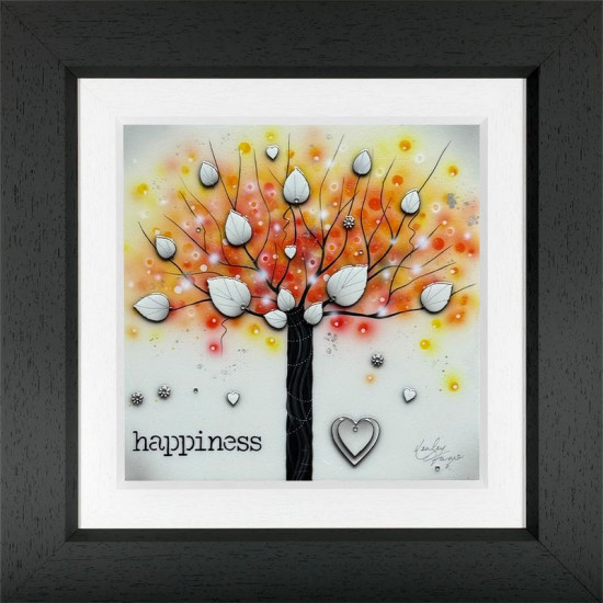 Happiness - (Trees Of Life Series) - Original - Framed Happiness - (Trees Of Life Series) - Original - Framed