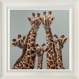 High Five - Oval Room Blue - Limited Edition - White Framed High Five - Oval Room Blue - Limited Edition - White Framed