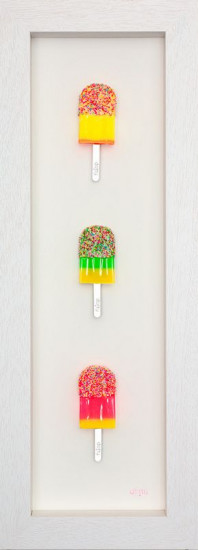 Ice Ice Baby - x 3 Lolly Portait Installation - Framed Ice Ice Baby - x 3 Lolly Portait Installation - Framed