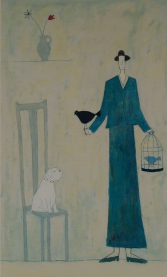 Lady And The Birds - Print only Lady And The Birds - Print only