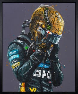 Lando - Golden Tears - Canvas (Standard Size) - Black Framed