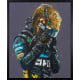 Lando - Golden Tears - Canvas (Standard Size) - Black Framed - Framed Box Canvas