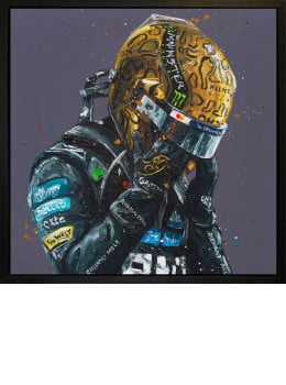 Lando - Golden Tears - Canvas (Wall Of Champions Size) - Black Framed