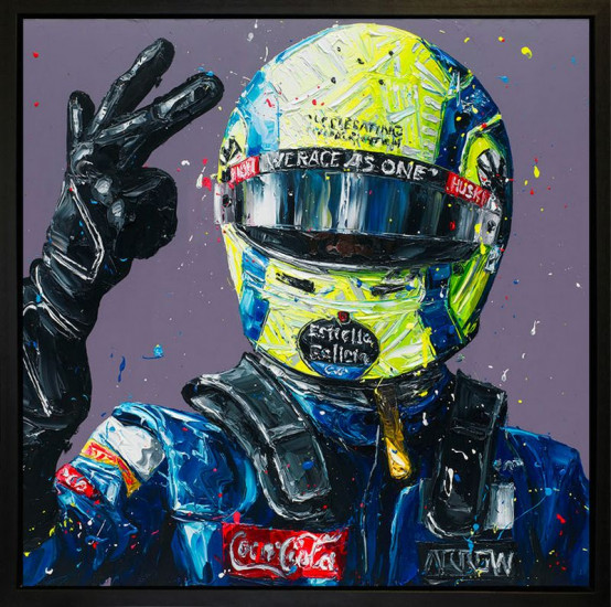Lando Vamos - Wall Of Champions (Lando Norris) - Framed Box Canvas Lando Vamos - Wall Of Champions (Lando Norris) - Framed Box Canvas