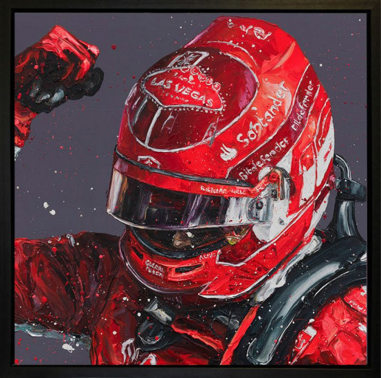Leclerc Vegas II - Canvas (Wall Of Champions Size - Charles Leclerc) - Framed Box Canvas Leclerc Vegas II - Canvas (Wall Of Champions Size - Charles Leclerc) - Framed Box Canvas