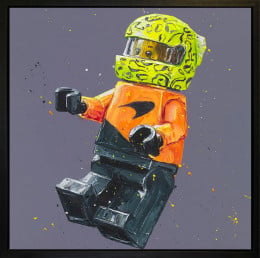 Lego Lando - Canvas (Wall Of Champions Size) - Black Framed