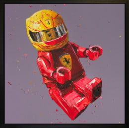 Lego Lewis - Canvas (Wall Of Champions Size) - Black Framed