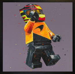 Lego Piastri - Canvas (Wall Of Champions Size) - Black Framed
