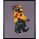 Lego Piastri - Original - Black Framed - Framed Box Canvas