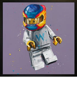 Lego Sainz - Canvas (Wall Of Champions Size) - Black Framed