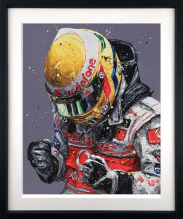 Lewis First Win 2007 - Black Framed Lewis First Win 2007 - Black Framed