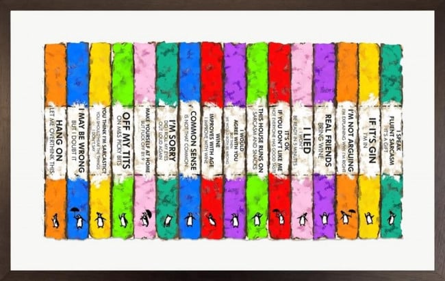 Life's A Bookcase - On Paper - Limited Edition - Framed Life's A Bookcase - On Paper - Limited Edition - Framed