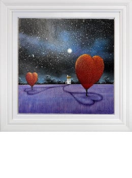 Love - In A Field Of Lilac - White Framed Love - In A Field Of Lilac - White Framed