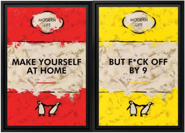 Make Yourself At Home - 3D Lenticular - Limited Edition - Black Framed Make Yourself At Home - 3D Lenticular - Limited Edition - Black Framed