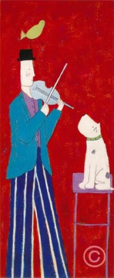 Man With Violin - Print only Man With Violin - Print only