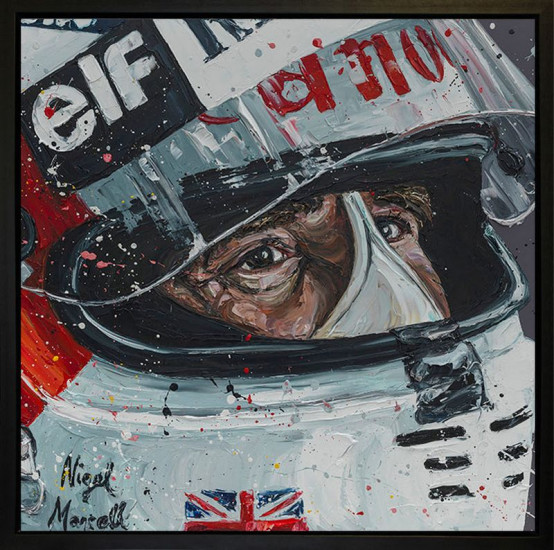 Mansell - Canvas (Wall Of Champions Size - Nigel Mansell) - Framed Box Canvas Mansell - Canvas (Wall Of Champions Size - Nigel Mansell) - Framed Box Canvas