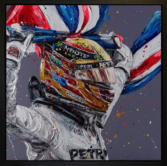 Mexico Lewis - Wall Of Champions (Lewis Hamilton) - Framed Box Canvas Mexico Lewis - Wall Of Champions (Lewis Hamilton) - Framed Box Canvas