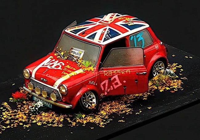 Mini Cooper Sport 1997 - Stolen Recovered - Original Model Car - Sculpture