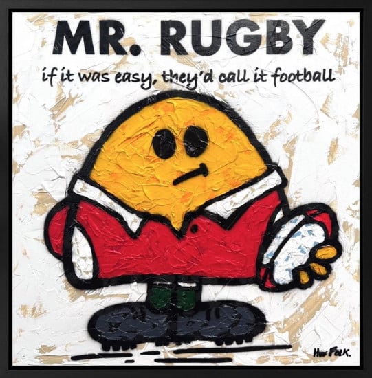 Mr. Rugby - The Untold Stories - Original - Black Framed