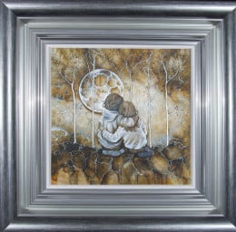 My Best Friend - Silver-Blue Framed