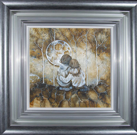 My Best Friend - Silver-Blue Framed My Best Friend - Silver-Blue Framed