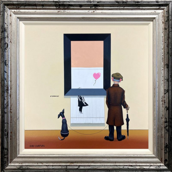 Pranksy - Pink Balloon - Limited Edition - Framed