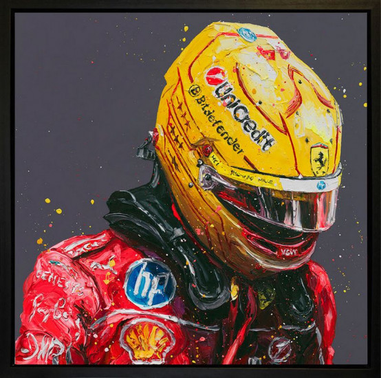 New Era - Canvas (Wall Of Champions Size - Lewis Hamilton) - Framed Box Canvas