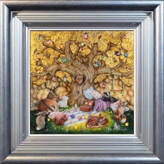 Our Golden Canopy - Silver-Blue Framed Our Golden Canopy - Silver-Blue Framed
