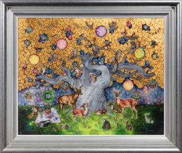 Our Own Little Paradise - Silver-Blue Framed