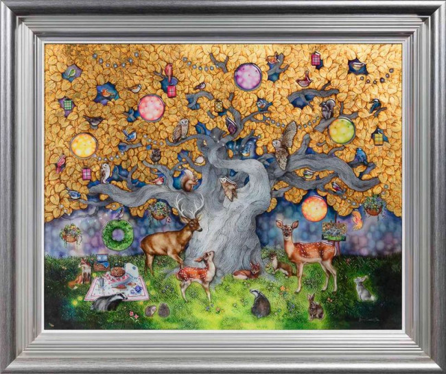 Our Own Little Paradise - Silver-Blue Framed