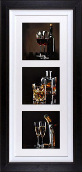 Pick Your Poison (Portait Triptych) - Black Framed Pick Your Poison (Portait Triptych) - Black Framed